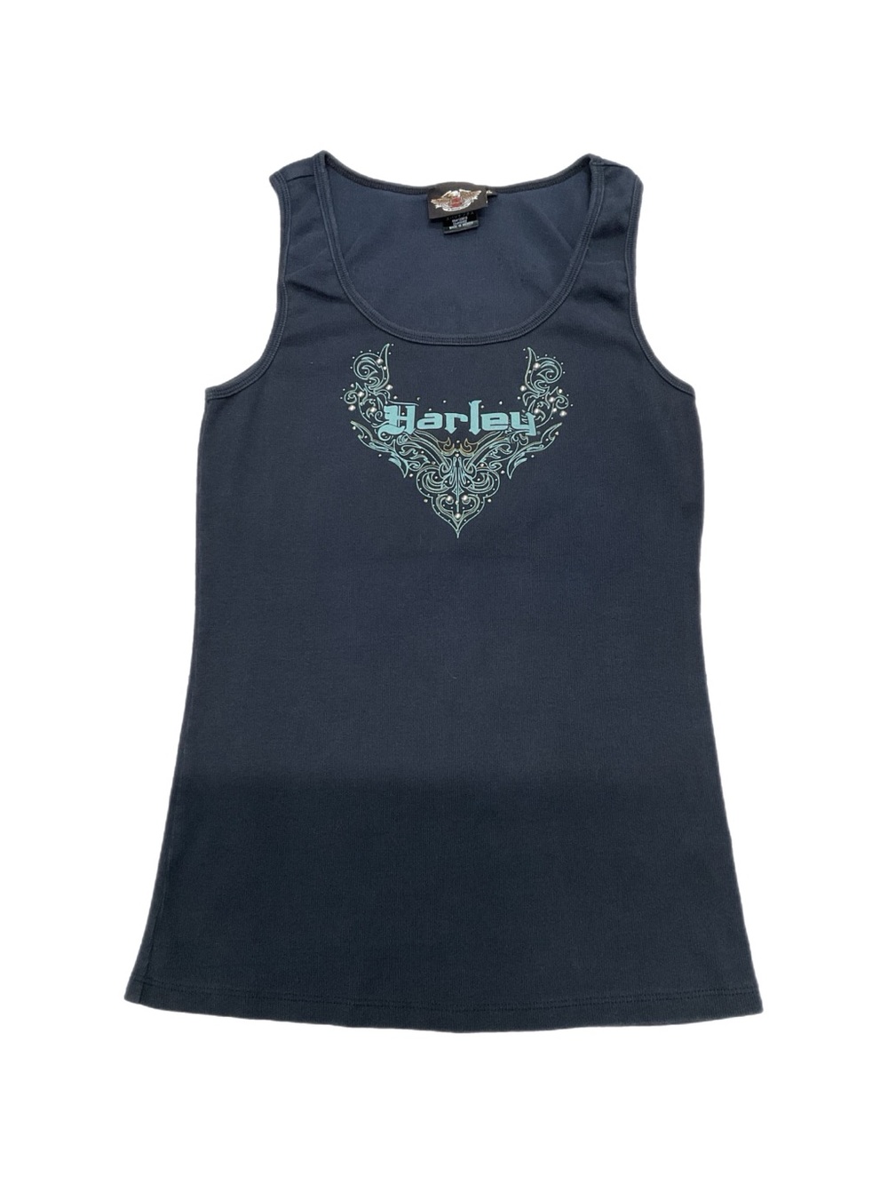 Y2K Harley Davidson Double Sided tribal Tank Top Womens